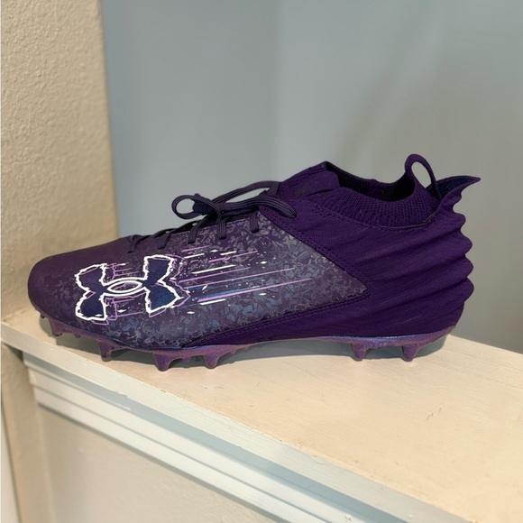 Under Armour Blur Smoke 2 Suede Football Cleats Purple 3027978-500 Men\'s Size 13 main image 6